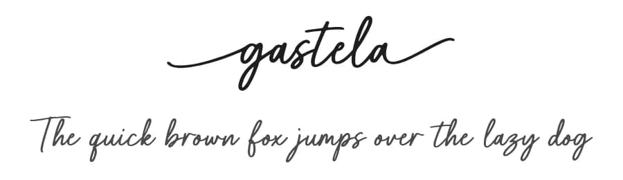 Gastela by Typebae Foundry — Script Handwritten Font