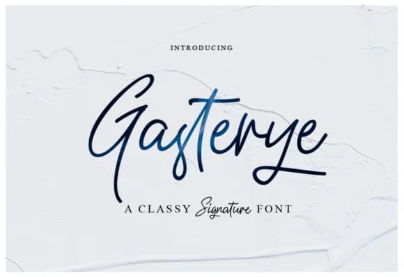 Gasterye Font by Ijem RockArt — Script Handwritten Font