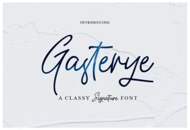 Gasterye Font by Ijem RockArt — Script Handwritten Font — thumbnail 1
