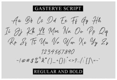 Gasterye Font by Ijem RockArt — Script Handwritten Font — thumbnail 7