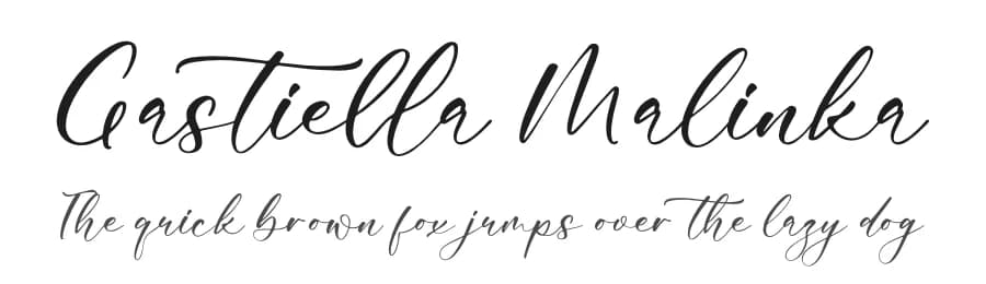 Gastiella Malinka by Perspectype Studio - Letterena.com — Script Handwritten Font