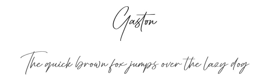 Gaston by Moove Studio — Script Handwritten Font