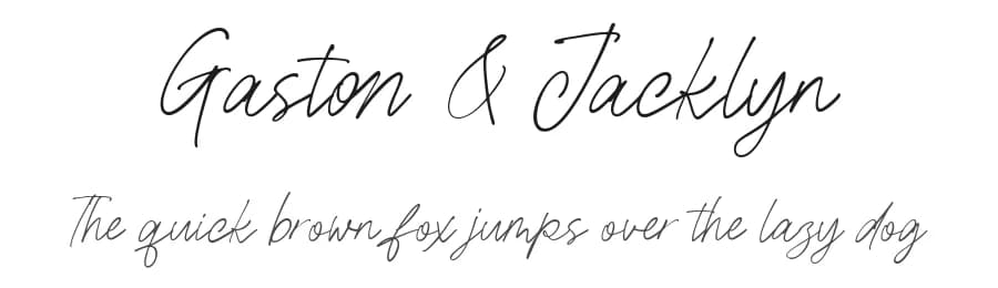 Gaston & Jacklyn by Creatype Studio — Script Handwritten Font