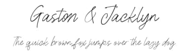 Gaston & Jacklyn by Creatype Studio — Script Handwritten Font — thumbnail 1