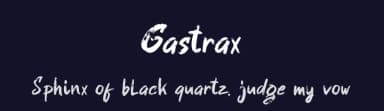 Gastrax by Julio Laily Domingo Ahad — Script Handwritten Font — thumbnail 2