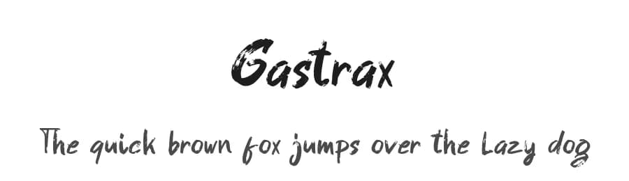Gastrax by Julio Laily Domingo Ahad — Script Handwritten Font