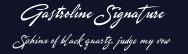 Gastroline Signature by Måns Grebäck — Script Handwritten Font — thumbnail 2