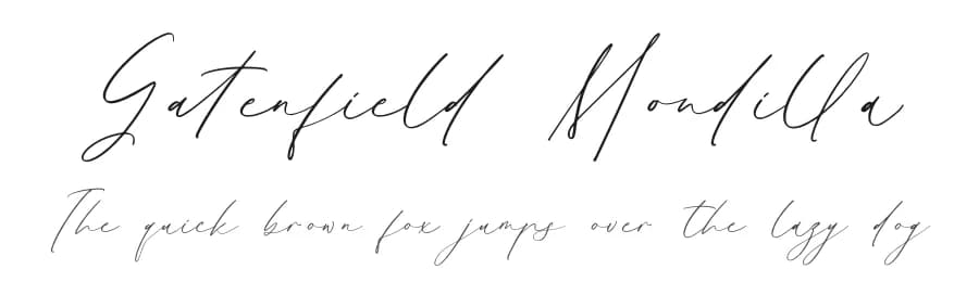 Gatenfield Mondilla by Storytype Studio — Script Handwritten Font