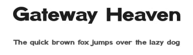 Gateway Heaven by Graphicxell — Sans Serif Font — thumbnail 1