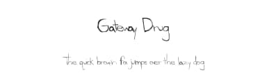 Gateway Drug by Xerographer Fonts — Script Handwritten Font — thumbnail 1