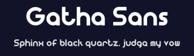 Gatha Sans by Khaiuns — Sans Serif Font — thumbnail 2