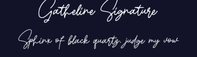 Gatheline Signature by RaffaSyad Studio — Script Handwritten Font — thumbnail 2