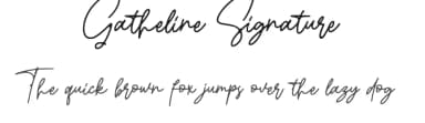 Gatheline Signature by RaffaSyad Studio — Script Handwritten Font — thumbnail 1
