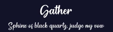 Gather by Pen Culture — Script Handwritten Font — thumbnail 2