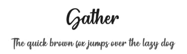 Gather by Pen Culture — Script Handwritten Font — thumbnail 1