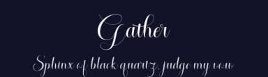 Gather by Mina Studio — Script Handwritten Font — thumbnail 2