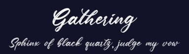 Gathering by Din Studio — Script Handwritten Font — thumbnail 2