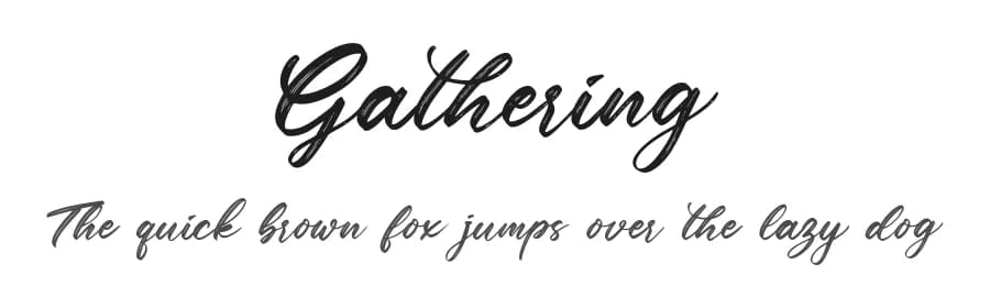 Gathering by Din Studio — Script Handwritten Font