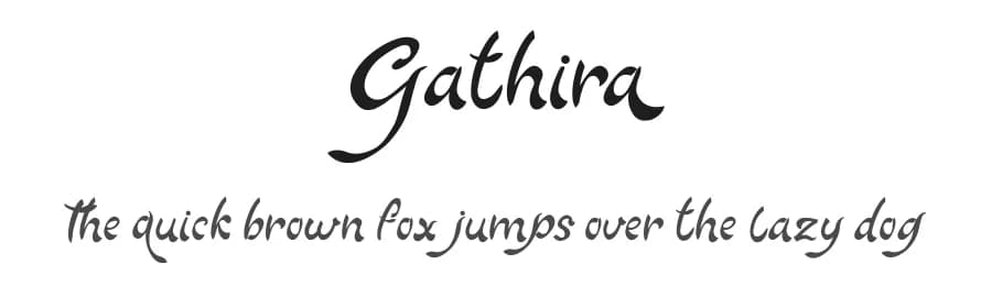 Gathira by Hendra Pratama — Script Handwritten Font