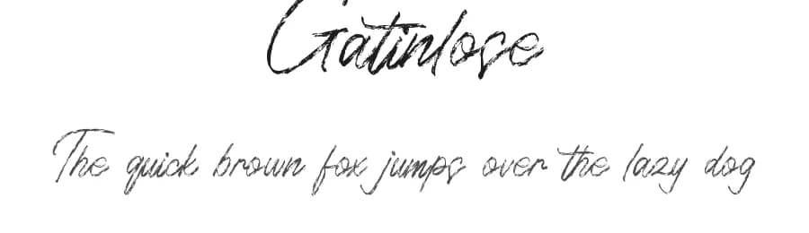 Gatinlose by Zeenesia Studio — Script Handwritten Font