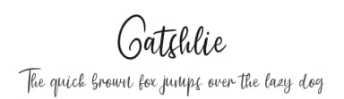 Gatshlie by Riki — Script Handwritten Font — thumbnail 1