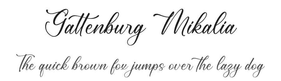 Gattenburg Mikalia by Storytype Studio — Script Handwritten Font