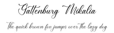 Gattenburg Mikalia by Storytype Studio — Script Handwritten Font — thumbnail 1