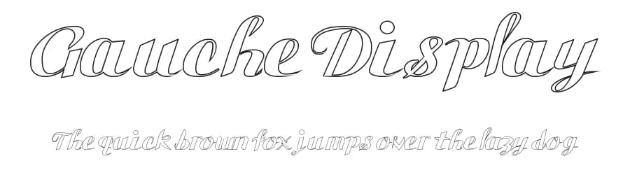 Gauche Display by Incstone Design, by Megami Studios — Script Handwritten Font