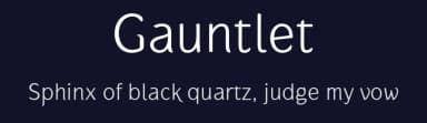 Gauntlet by Dimitri Castrique — Sans Serif Font — thumbnail 2