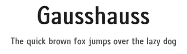 Gausshauss by Nils Merkel — Sans Serif Font — thumbnail 1
