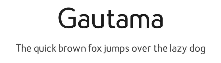 Gautama by Type Sailor — Sans Serif Font