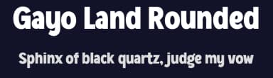 Gayo Land Rounded by Afkari Studio — Sans Serif Font — thumbnail 2