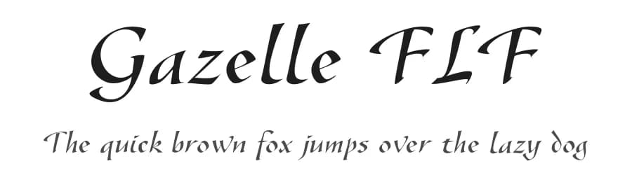Gazelle FLF by Casady & Greene — Script Handwritten Font