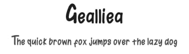 Gealliea by Eight template Studio — Script Handwritten Font — thumbnail 1