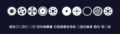 Gears Icons by Woodcutter — Dingbats Font — thumbnail 2