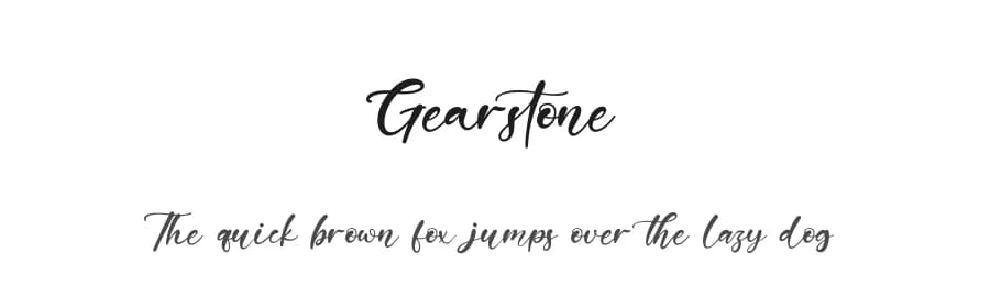 Gearstone by Kong Font — Script Handwritten Font
