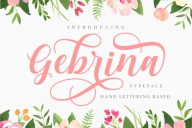 Gebrina Font by Keithzo (7NTypes) — Script Handwritten Font — thumbnail 1