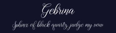 Gebrina by Mega Type — Script Handwritten Font — thumbnail 2