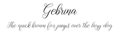 Gebrina by Mega Type — Script Handwritten Font — thumbnail 1