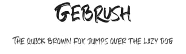 Gebrush by Creatype Studio — Script Handwritten Font — thumbnail 1