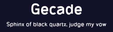 Gecade by Amru ID — Sans Serif Font — thumbnail 2