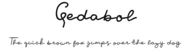 Gedabol by Mozyen Studio — Script Handwritten Font — thumbnail 1