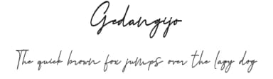 Gedangijo by Tutusee Studio — Script Handwritten Font — thumbnail 1
