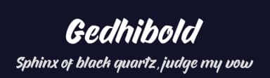 Gedhibold by Sesa Grafika — Script Handwritten Font — thumbnail 2
