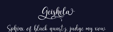 Geishela by MJB Letters — Script Handwritten Font — thumbnail 2