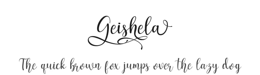 Geishela by MJB Letters — Script Handwritten Font