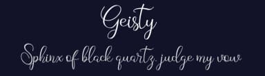 Geisty by RaffaSyad Studio — Script Handwritten Font — thumbnail 2