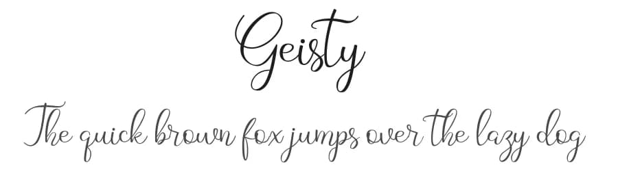 Geisty by RaffaSyad Studio — Script Handwritten Font