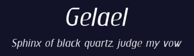 Gelael by Mocha Frappuccino — Sans Serif Font — thumbnail 2