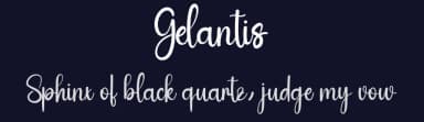 Gelantis by Id: #6888964 — Script Handwritten Font — thumbnail 2